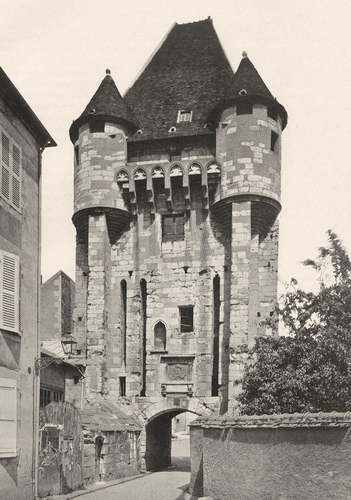 NIÈVRE. Nevers- Porte du Croux 1905 old antique vintage print picture